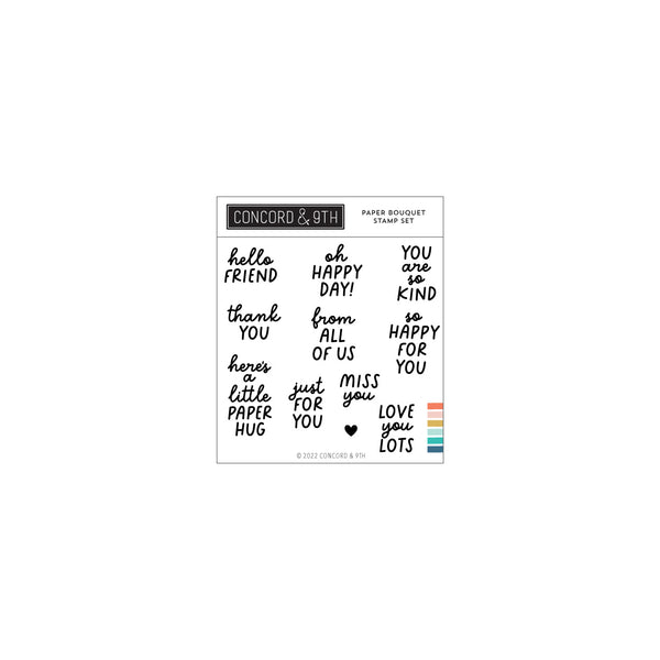 Concord & 9th - Paper Bouquet Stamp Set