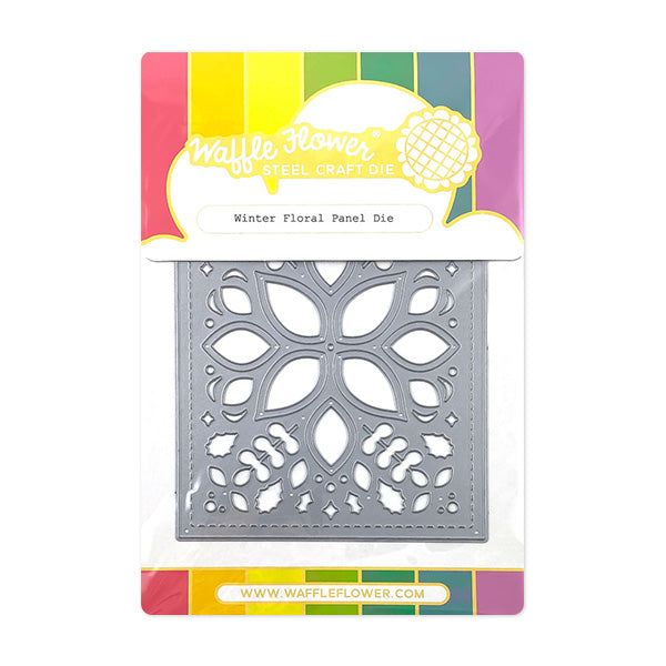 Waffle Flower Die - Winter Floral Panel Die