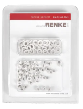 Alexandra Renke - Ösen mit Unterlegscheibe '5mm / 2,8 mm' Cremeweiß