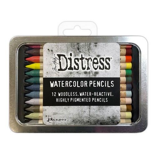 Ranger Tim Holtz Distress Watercolor Pencils 12 St Kit #5 Ranger Tim Holtz Distress Watercolor Pencils 12 St Kit #5
