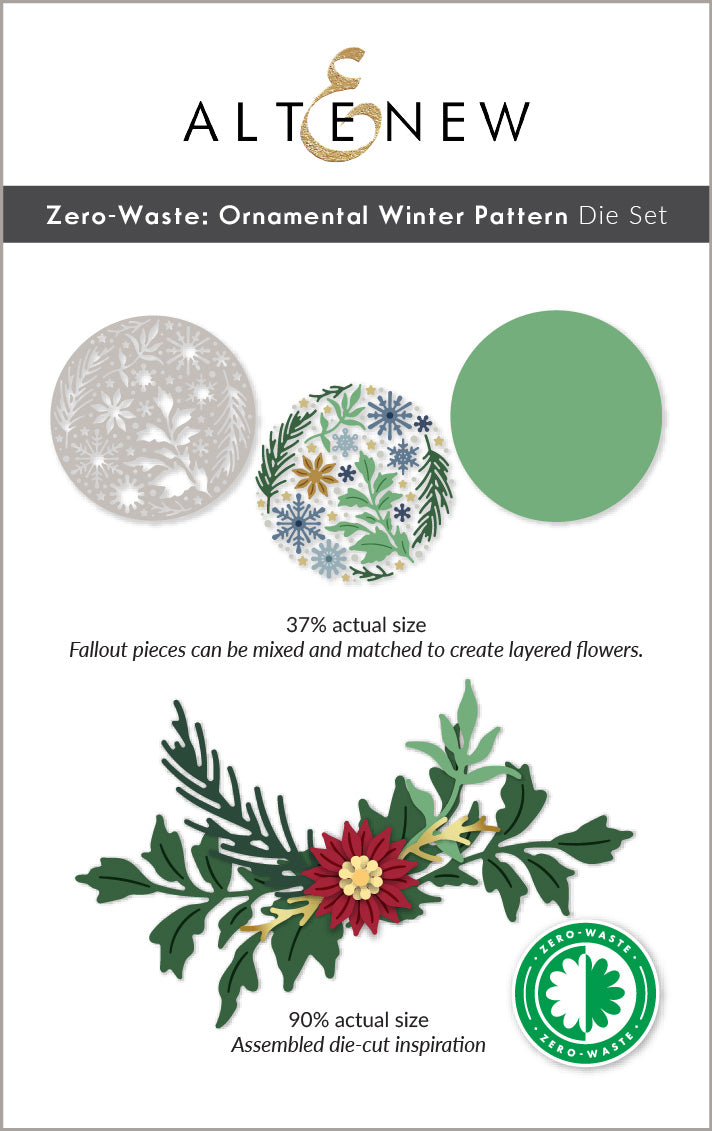 Altenew - Zero-Waste: Ornamental Winter Pattern Die  Altenew - Zero-Waste: Ornamental Winter Pattern Die