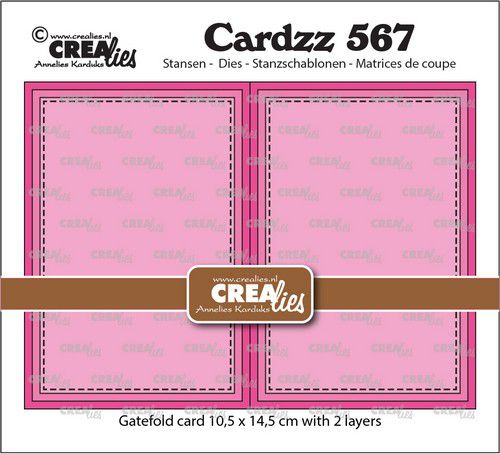 Crealies Cardzz Rechteckige Gatefold-Karte horizontal