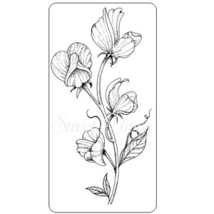 Sweet Poppy Stencil: Sweet Pea Stamp