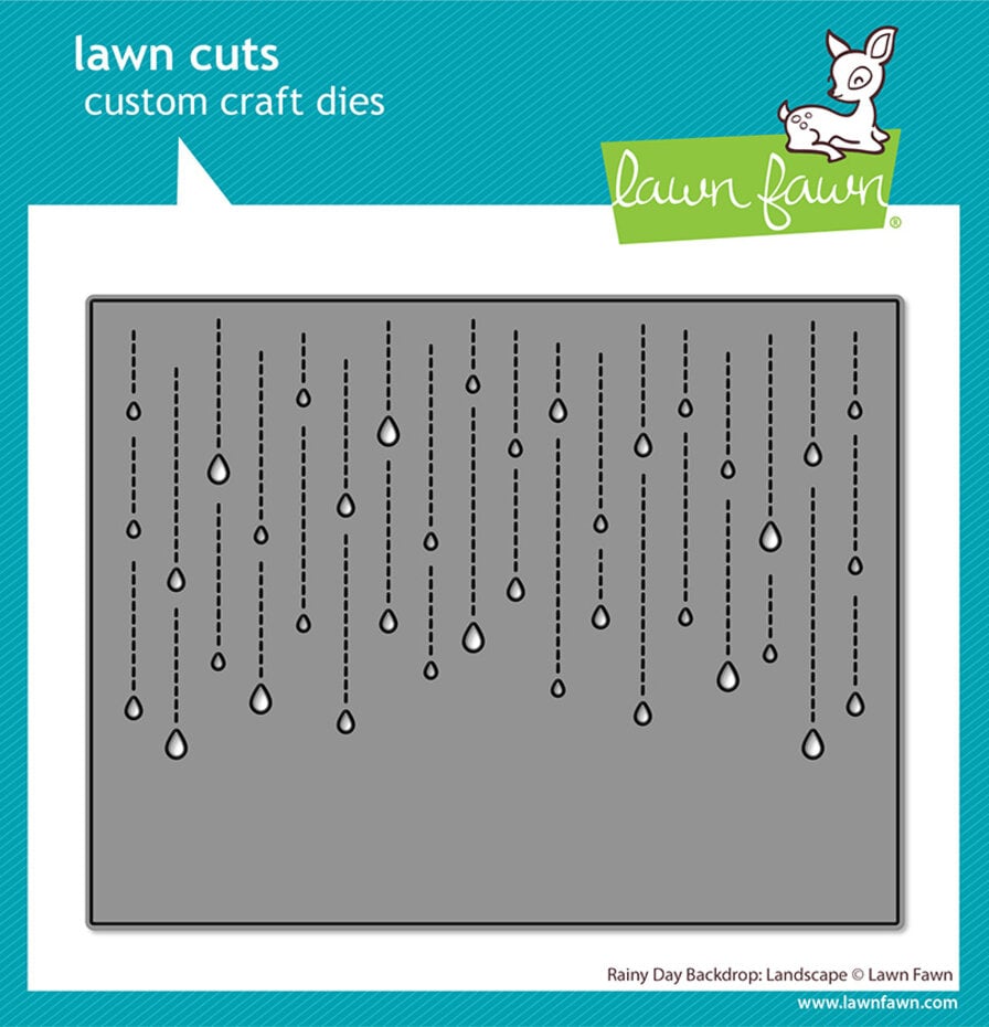 Lawn Fawn - Rainy Day Backdrop: Landscape Stand-Alone Lawn Cuts Dies