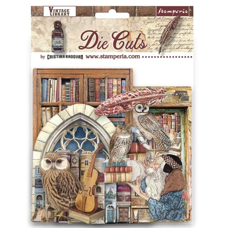 Stamperia - Vintage Library Die Cuts (44pcs)