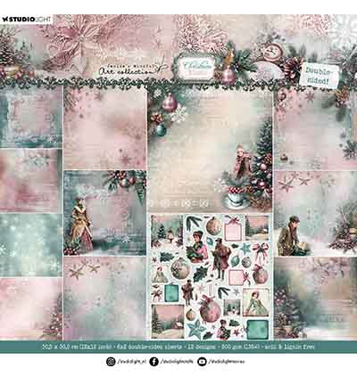 Studio Light - Double-sided scrapbooking Christmas Blush nr. 394