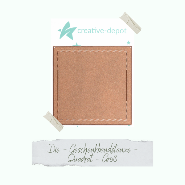 Creative Depot -  Die - Basic - Geschenkbandstanze - Quadrat - Groß 