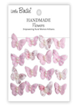 Little Birdie - Paper Flower - Butterflies - Pearly Flutter PInk