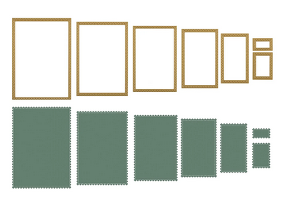 Vaessen Creative • Cutting and Embossing Dies Stamps 7pcs