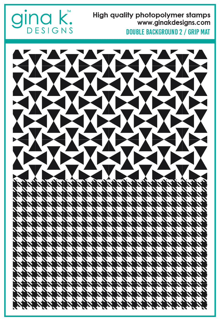 Gina K Designs -STAMPS- Double Background 2/ Grip Mat 