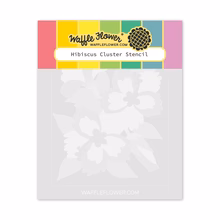 Waffle Flower - Hibiscus Cluster Stencil Waffle Flower - Hibiscus Cluster Stencil
