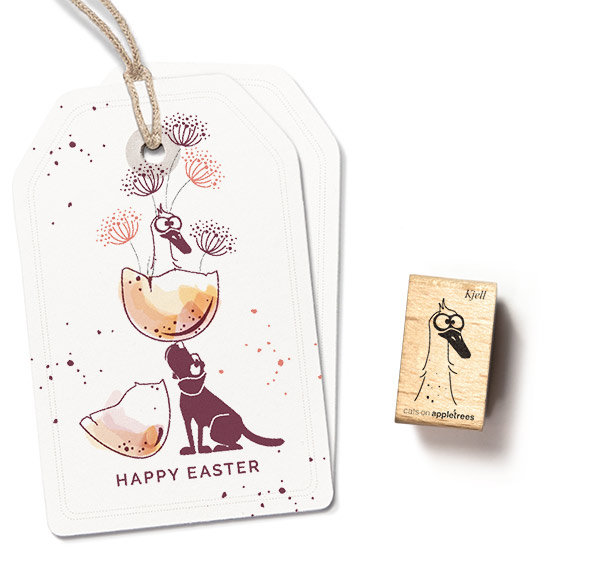 cats on appletrees - Stempel Gänschen Kjell - Kopf cats on appletrees - Stempel Gänschen Kjell - Kopf