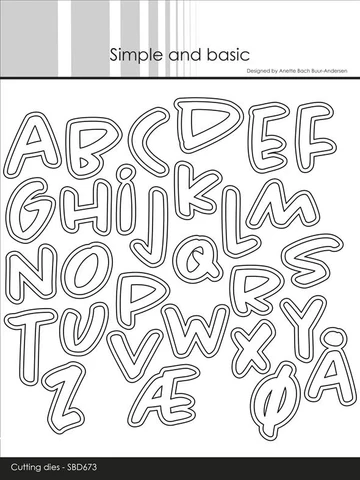 Simple and Basic - dies "Alphabet - Large"
