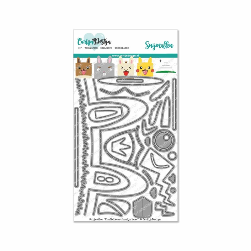 carlijndesign-snijmallen-knuffelkaart-konijn-lama carlijndesign-snijmallen-knuffelkaart-konijn-lama