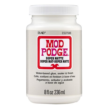 Mod Podge • Super Matte Glue/Sealer/Finish 8 fl oz Mod Podge • Super Matte Glue/Sealer/Finish 8 fl oz