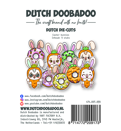 Dutch Doobadoo  -Die-cuts Easter Bunnies