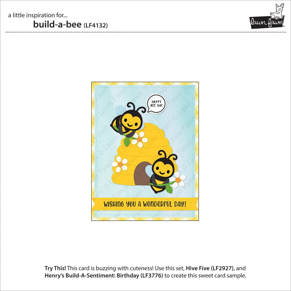 Lawn Fawn - Build-A-Bee Stand-Alone Die