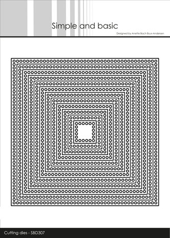 Simple and Basic Circle Edges Square Cutting Dies