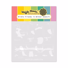 Waffle Flower - Birdie Friends in Winter Stencil Waffle Flower - Birdie Friends in Winter Stencil