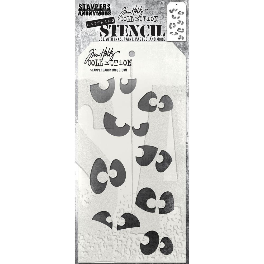 Tim Holtz Layered Stencil Set 3/Pkg-Shifter Harlequin