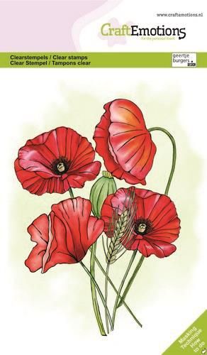 CraftEmotions clearstamps A6 - Poppies