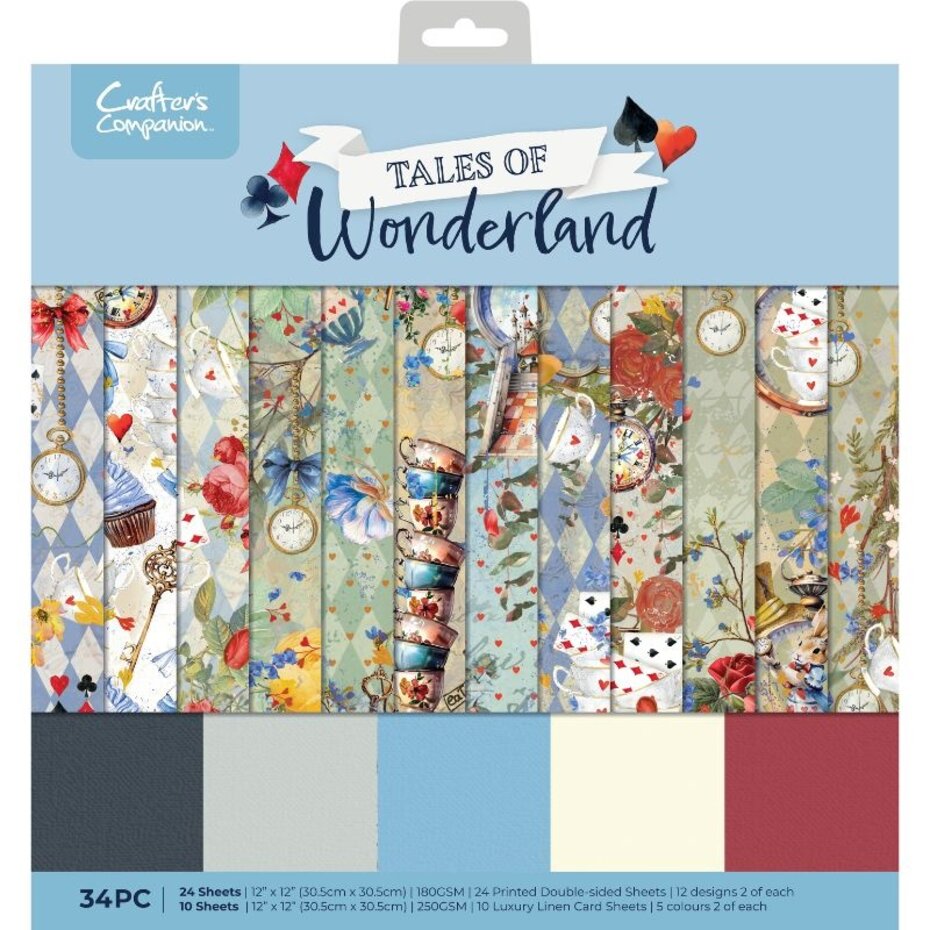 Crafters Companion - Tales of Wonderland 12x12 Inch Paper Pad