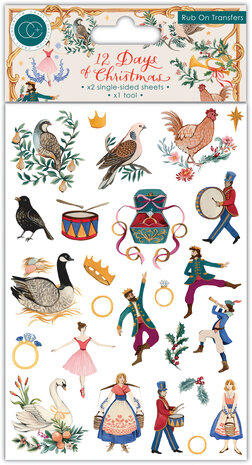 Craft Consortium - 12 Days of Christmas Rub-ons