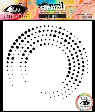 Visible Image - Light Trail 6x6 Inch Stencil Visible Image - Light Trail 6x6 Inch Stencil