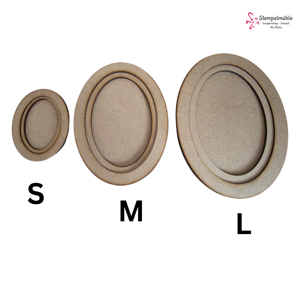 MDF - Oval 4 tlg. - S
