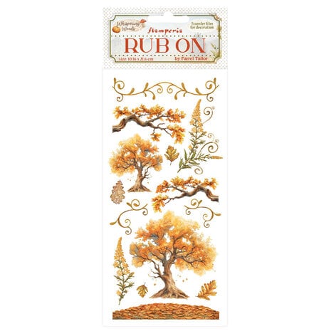 Stamperia - Whispering Woods Rub-On 4x8,5 Inch Oak