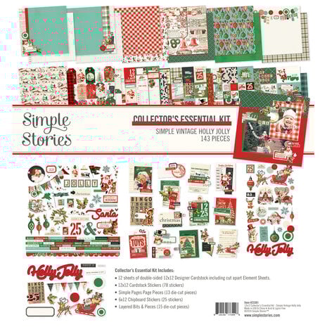 Simple Stories Simple - Simple Vintage Holly Jolly Collector's Essential Kit Simple Stories Simple - Simple Vintage Holly Jolly Collector's Essential Kit
