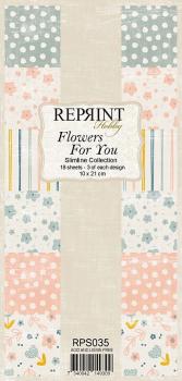 Reprint Flowers For You Slimline Paper Pack