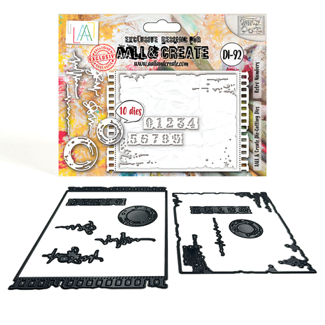 AALL & Create - Snippets & Snapshots Die Set Retro Numbers AALL & Create - Snippets & Snapshots Die Set Retro Numbers