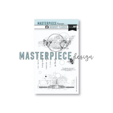 Masterpiece - Memory Planner Clear Stamp Set 4x6 Inch Butterfly Circles Masterpiece - Memory Planner Clear Stamp Set 4x6 Inch Butterfly Circles