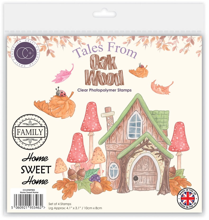 Craft Consortium - Tales from Oak Wood A6 Photopolymer Stamp Set Home Sweet Home