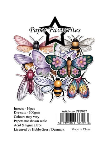 Paper Favourites - Die-Cuts A7 Insects (16pcs)