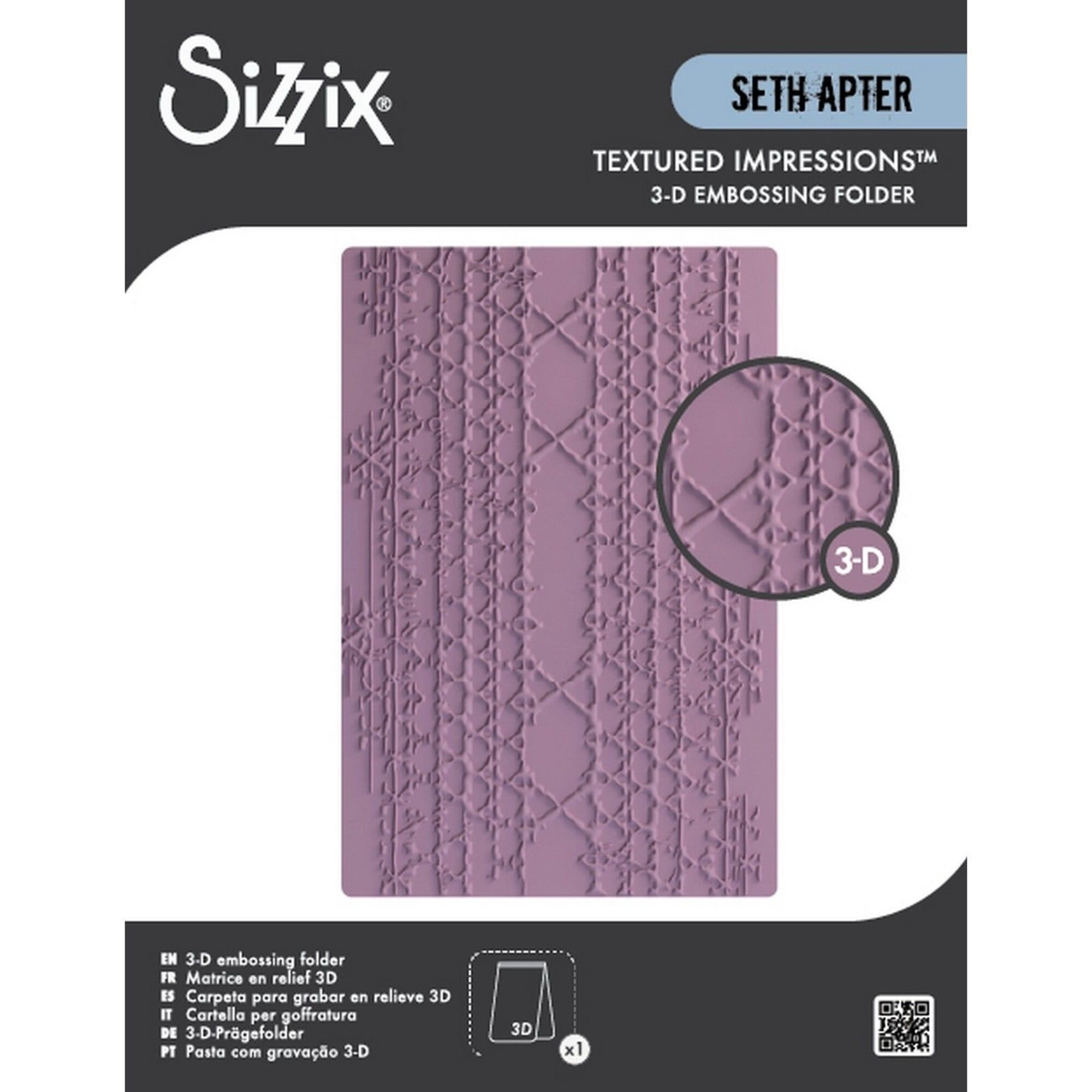 Sizzix - 3D Textured Impressions Embossing Folder Magic Mesh by Seth Apter