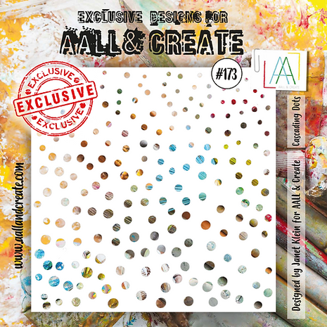 AALL & Create Stencil Cascading Dots