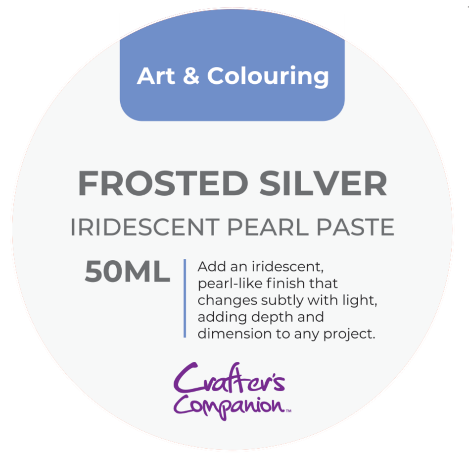 Crafters Companion - Iridescent Pearl Paste Frosted Silver 50ml
