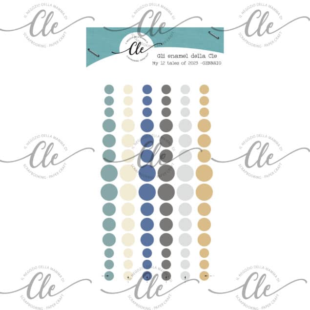 Cle -EMBELLISHMENTS- ENAMEL DOTS -MY 12 TALES OF 2023 – ENAMEL JANUARY