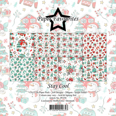 Paper Favourites - Stay Cool 6x6 Inch Paper Pack