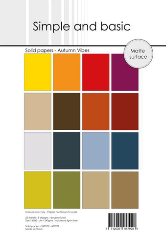 Simple and Basic - Design Solid Papers "Autumn Vibes"