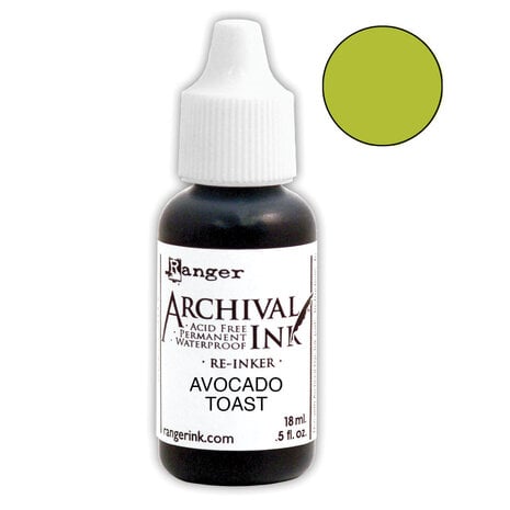 Ranger - Ranger Archival Ink Re-Inkers Avocado Toast 0.5 fl oz