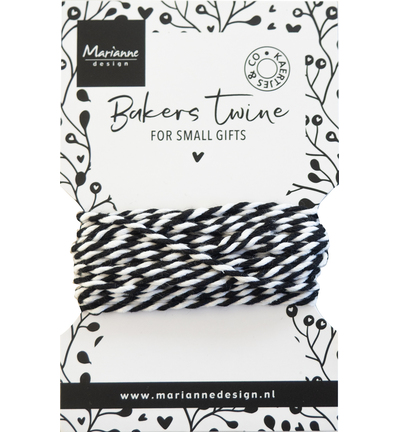 Marianne Design - Bakers twine - black/white