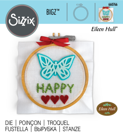 Sizzix - Bigz Die by Eileen Hull Embroidery Hoop Sizzix - Bigz Die by Eileen Hull Embroidery Hoop