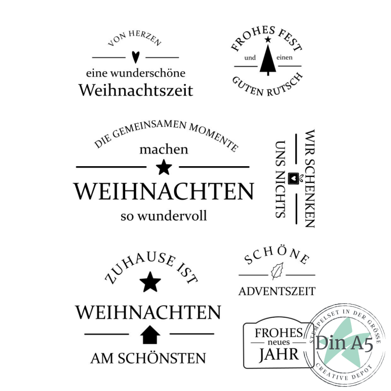 Creative Depot -  Stempelset - Eine wunderschöne Weihnachtszeit