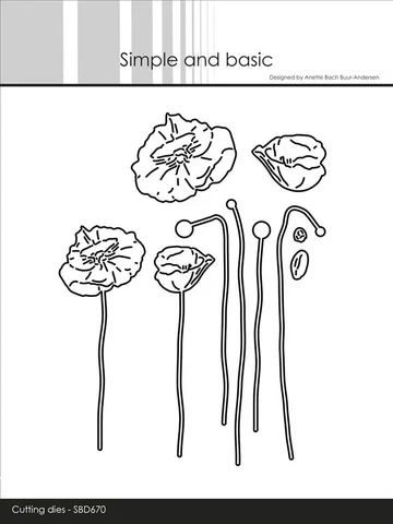 Simple and Basic - dies "Poppies"