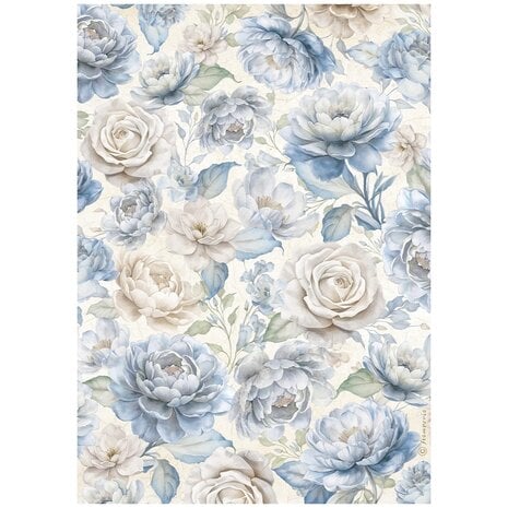 Stamperia -Timeless A4 Rice Paper Big Roses 