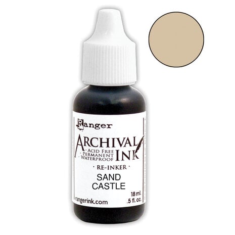 Ranger - Ranger Archival Ink Re-Inkers Sand Castle 0.5 fl oz