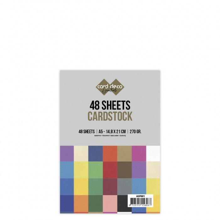 Jumbo glad kartonpakket - Card Deco - A5 - 48 Sheets